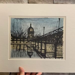 BERNARD BUFFET 12.25x 9.5" matted 11"x14"/COA/NEW